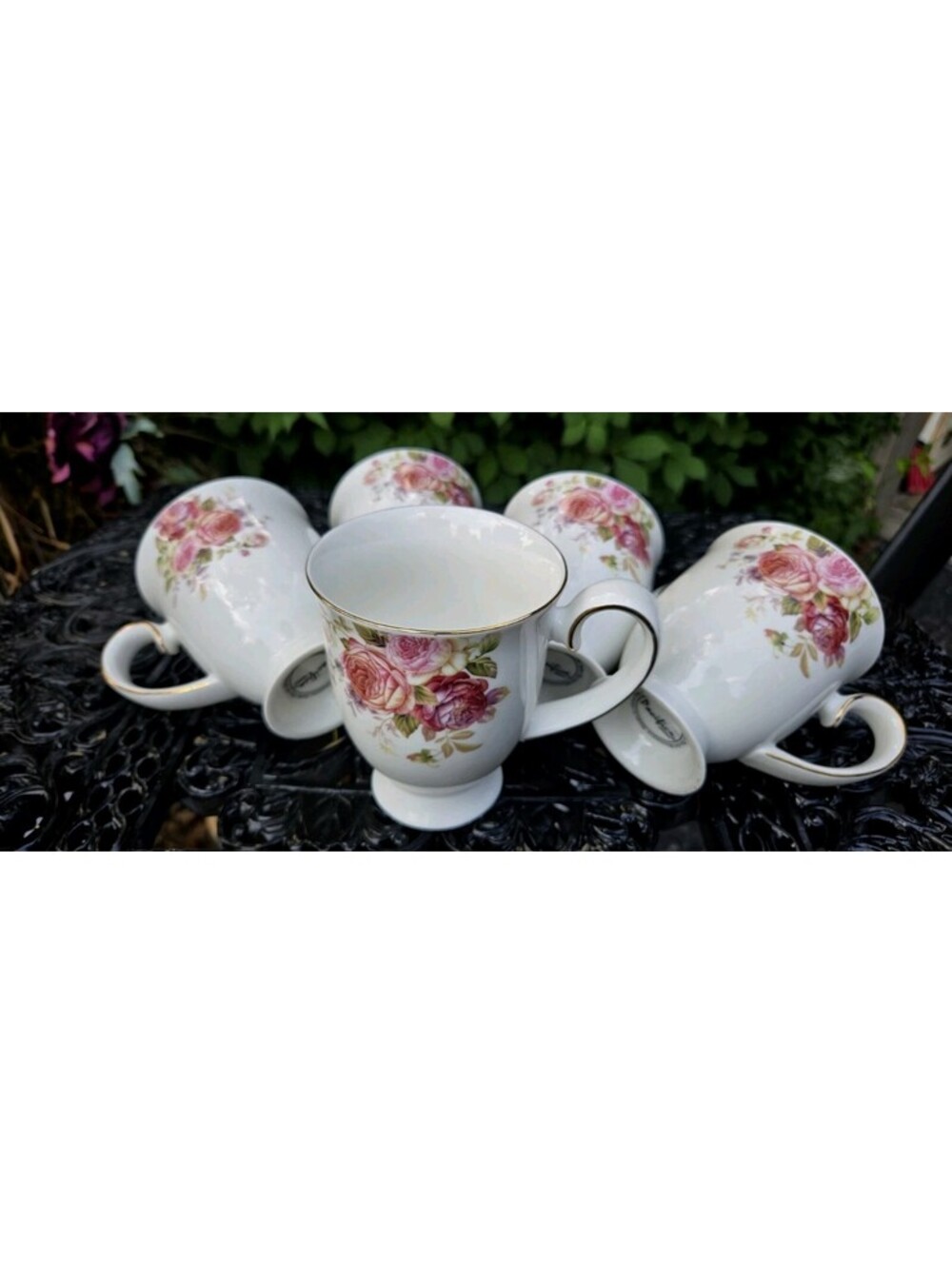 Pacifica Large Mug Fine Ceramic Floral Sweet Coffee Tea Soup Smoothies Spoil Me!
